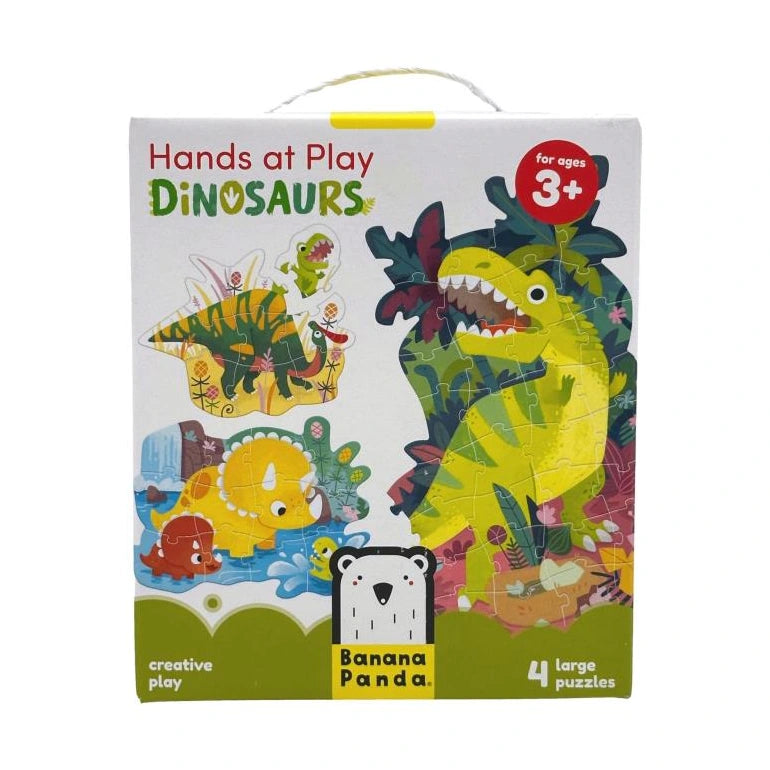 4 PK DINOSAUR PUZZLES